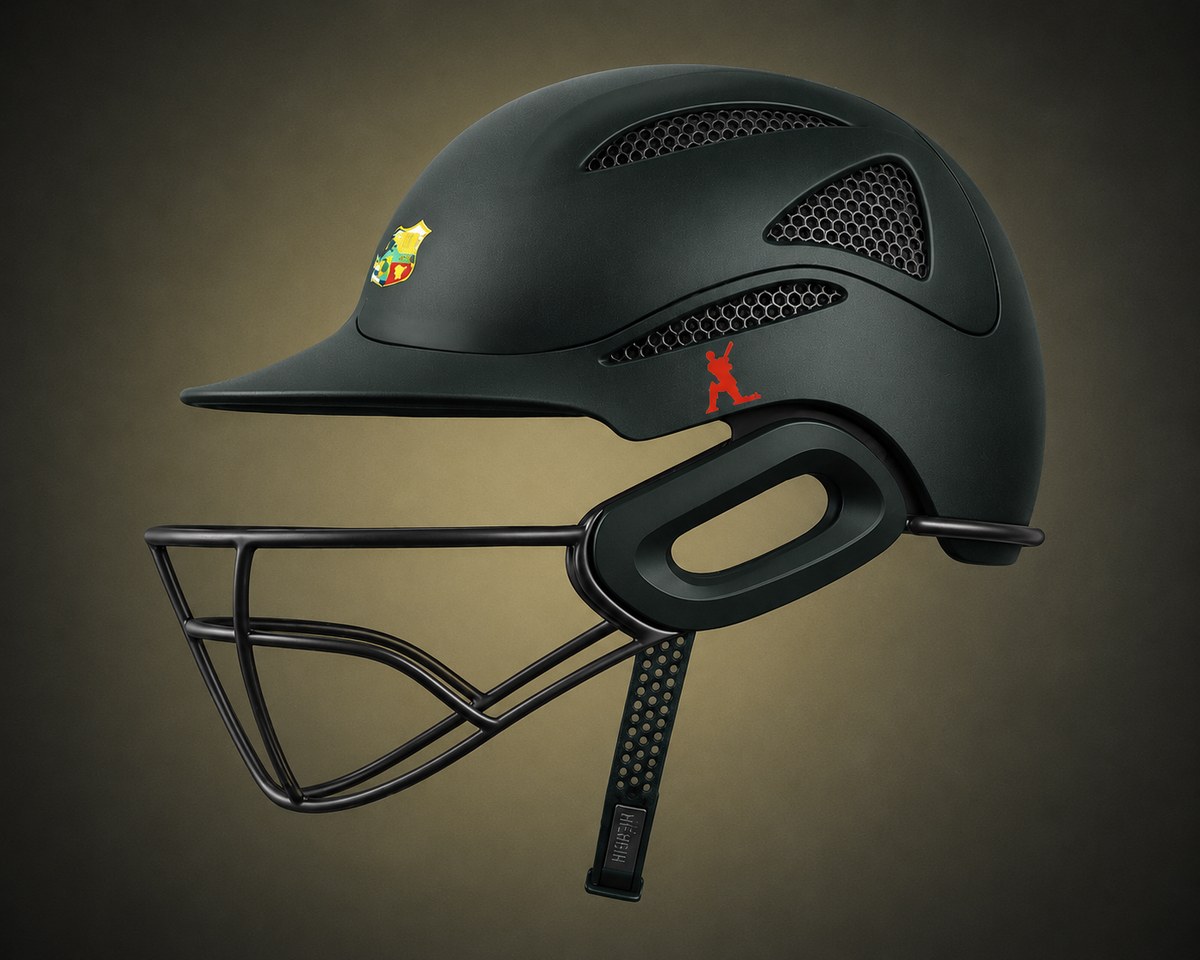 WaughHead helmet in a dark green colourway